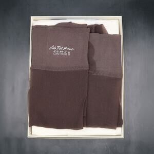 Saks Fifth Avenue Stockings 408 10.5-11 Long W Cantrece II Dusk 5 Pairs Vintage